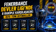 Fenerbahçe Devler Ligi’nde 8 rakiple karşılaşacak: İşte tüm ihtimaller