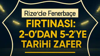 Fenerbahçe’den Karadeniz’de Tarihi Geri Dönüş! 2-0’dan 5-2: Karakter, Kalite, İnanç!