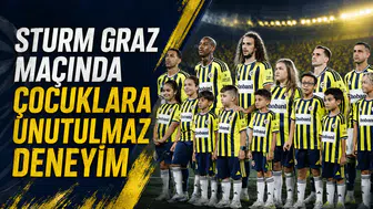 Sturm Graz maçında çocuklara unutulmaz deneyim
