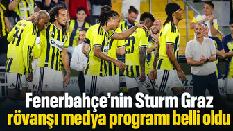Fenerbahçe’nin Sturm Graz rövanşı medya programı belli oldu