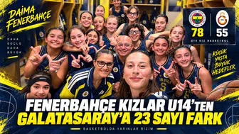 Fenerbahçe Kızlar U14’ten Galatasaray’a 23 sayı fark