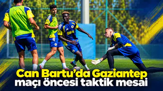 Can Bartu'da Gaziantep maçı öncesi taktik mesai