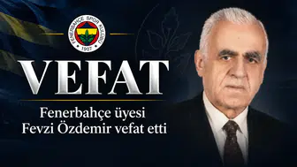 Fenerbahçe üyesi Fevzi Özdemir vefat etti