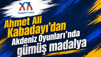 Ahmet Ali Kabadayı’dan Akdeniz Oyunları’nda gümüş madalya