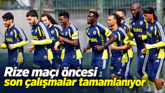 Rize maçı öncesi son çalışmalar tamamlanıyor