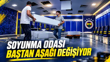 Soyunma odası baştan aşağı değişiyor