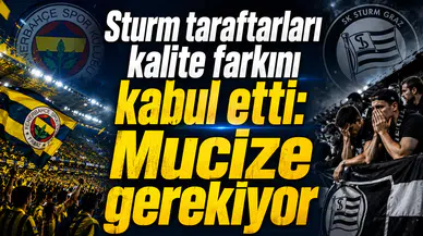 Sturm taraftarları kalite farkını kabul etti: Mucize gerekiyor