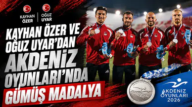 Kayhan Özer ve Oğuz Uyar’dan Akdeniz Oyunları’nda gümüş madalya