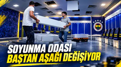 Soyunma odası baştan aşağı değişiyor