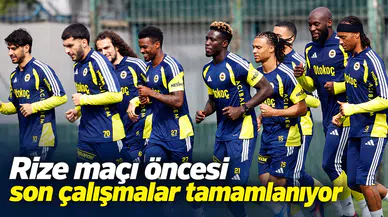 Rize maçı öncesi son çalışmalar tamamlanıyor