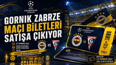Gornik Zabrze maçı biletleri satışa çıkıyor