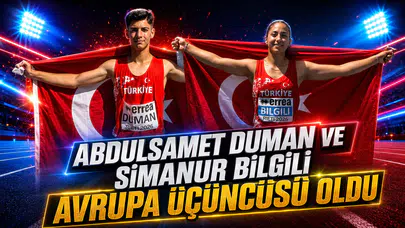 Abdulsamet Duman ve Simanur Bilgili Avrupa üçüncüsü oldu