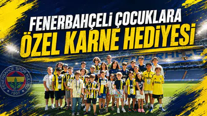 Fenerbahçeli çocuklara özel karne hediyesi