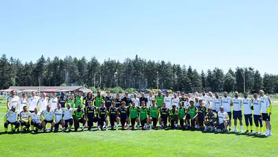 Topuk Yaylası’nda yönetimden takıma moral
