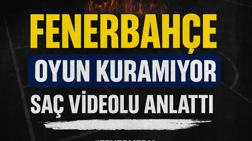 Fenerbahçe'de futbolcular topu kendi kalesine dönük aldığı sürece oyun kuramaz