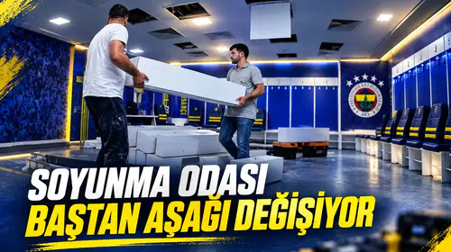 Soyunma odası baştan aşağı değişiyor