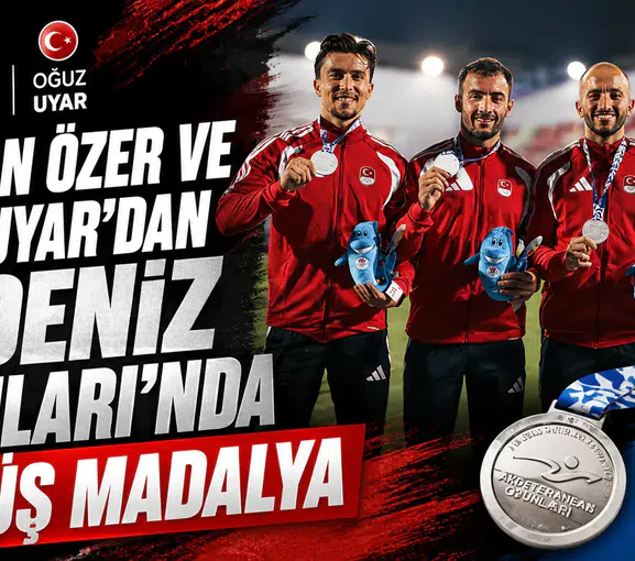Kayhan Özer ve Oğuz Uyar’dan Akdeniz Oyunları’nda gümüş madalya