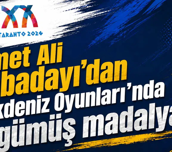 Ahmet Ali Kabadayı’dan Akdeniz Oyunları’nda gümüş madalya