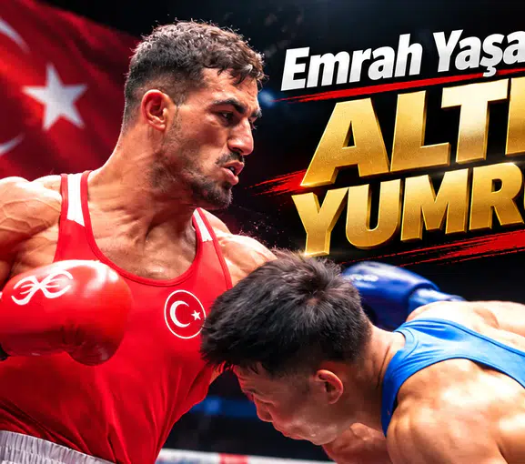 Emrah Yaşar’dan altın yumruk