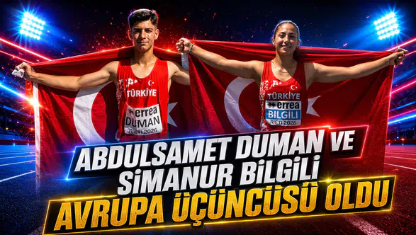 Abdulsamet Duman ve Simanur Bilgili Avrupa üçüncüsü oldu