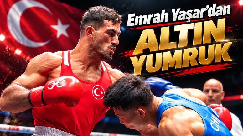 Emrah Yaşar’dan altın yumruk