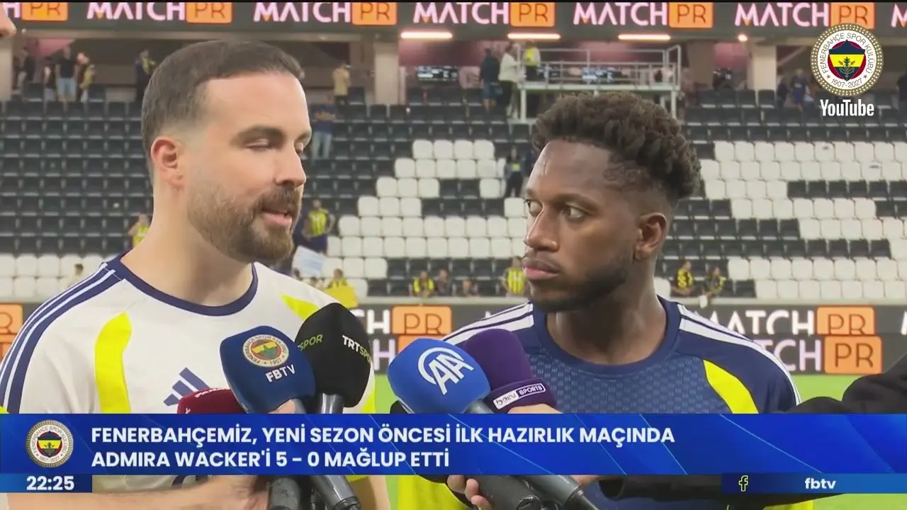 Futbolcularımız, Admira Wacker galibiyetini değerlendirdi - Fenerbahçe Spor  Kulübü